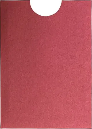 Crimson Red Metallic Sleeve, 5" x 7" Pocket & Folder Invitation