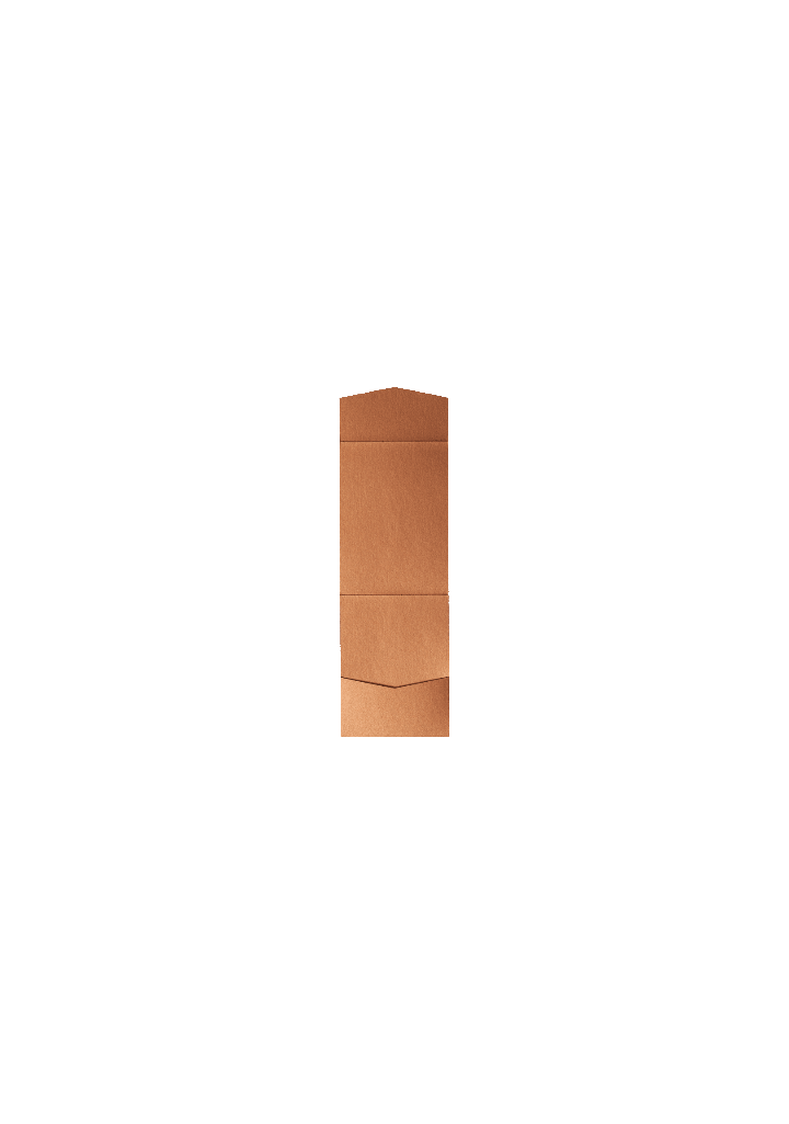Copper Metallic Pocket & Folder Invitation Card, A7 Cascade AP Printing - Copper Metallic Pocket & Folder Invitation Card, A7 Cascade - Custom Printing Services