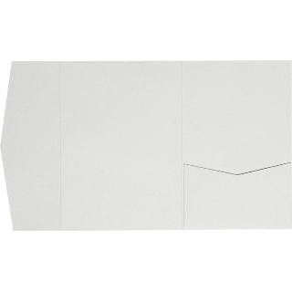 White Fiber Recycled Pocket & Folder Invitation Card, A7 Himalaya AP Printing - White Fiber Recycled Pocket & Folder Invitation Card, A7 Himalaya - Custom Printing Services