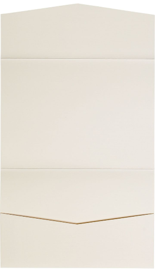 Natural Cream Linen Pocket & Folder Invitation Card, A7 Atlas AP Printing - Natural Cream Linen Pocket & Folder Invitation Card, A7 Atlas - Custom Printing Services