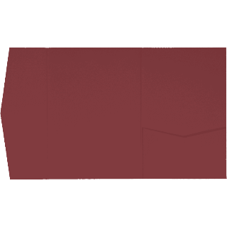 Carmine Burgundy Solid Pocket & Folder Invitation Card, A7 Himalaya AP Printing - Carmine Burgundy Solid Pocket & Folder Invitation Card, A7 Himalaya - Custom Printing Services