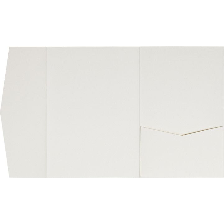 A7 Himalaya Classic Avalanche White Felt Pocket & Folder Invitation AP Printing - A7 Himalaya Classic Avalanche White Felt Pocket & Folder Invitation - Custom Printing Services