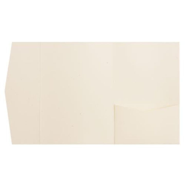 AP Printing - Sand Specks Recycled Pocket & Folder Invitation Card, A7 Himalaya - Custom Printing Services