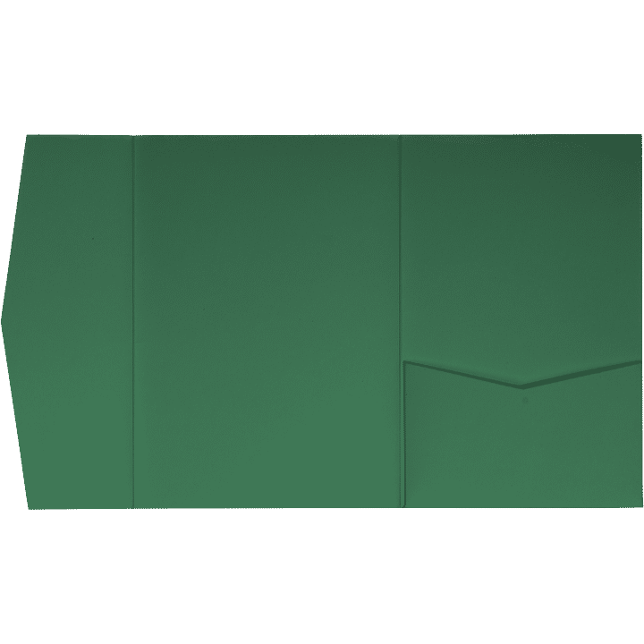 Forest Green Solid Pocket & Folder Invitation Card, A7 Himalaya AP Printing - Forest Green Solid Pocket & Folder Invitation Card, A7 Himalaya - Custom Printing Services