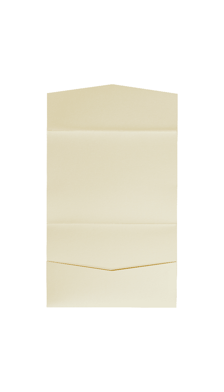 Champagne Cream Metallic Pocket & Folder Invitation Card, A7 Atlas AP Printing - Champagne Cream Metallic Pocket & Folder Invitation Card, A7 Atlas - Custom Printing Services