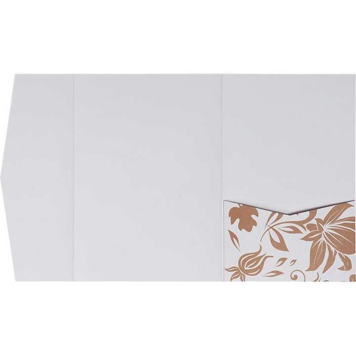 Brown Spring Bloom on Classic White Solid, A7 Himalaya AP Printing - Brown Spring Bloom on Classic White Solid, A7 Himalaya - Custom Printing Services