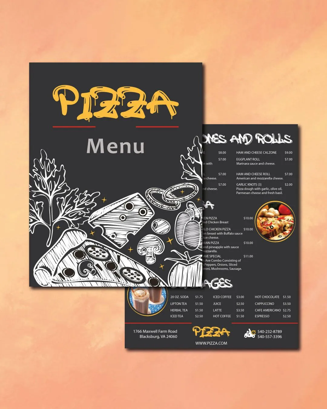 Pizza Black Dine-in Menu