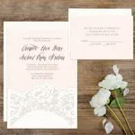 Chantilly Lace Fancy Luxury & Laser Cut Wedding Invitation