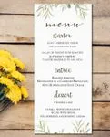 Wedding Menu