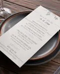 Wild Flowers Wedding Menu Cards