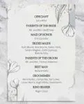 Card Watercolor Flower Wedding Program Cards