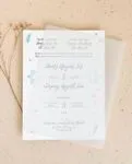 Beautiful Doves Vellum Wrapped Vietnamese & English Wedding Invitation