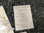CL-WRAP-57 M-M Ivory Lotus Seeds Laser Cut Wedding Invitation