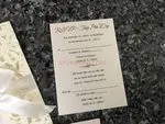 CL-WRAP-57 M-M Ivory Lotus Seeds Laser Cut Wedding Invitation