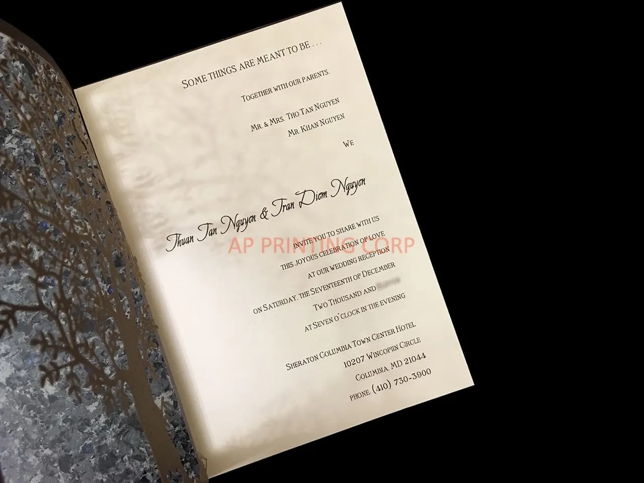 CL-WRAP-57 N-N Gray Lace and Key Laser Cut Wedding Invitation