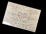 CL-WRAP-66 M-M Midnight Variety of Flowers Laser Cut Wedding Invitation