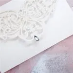 CL-WRAP-66 M-M Midnight Variety of Flowers Laser Cut Wedding Invitation