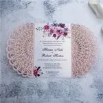Graceful Lace Laser Cut Wedding Invitation