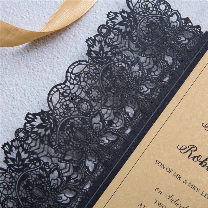Laser Cut Template JP1 Wedding Invitation
