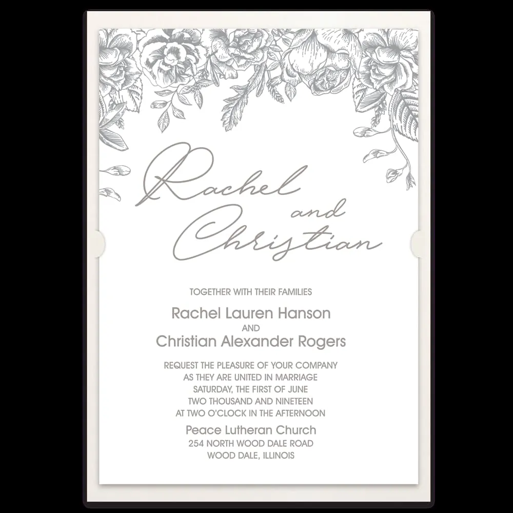 Roseline Fancy Luxury Suite & Laser Cut Wedding Invitation