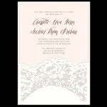 Chantilly Lace Fancy Luxury & Laser Cut Wedding Invitation