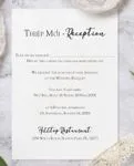 Elegant Simple Simple Flat 5x7 Wedding Invitation