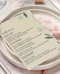 Nature In Your Home Wedding Menu Cards