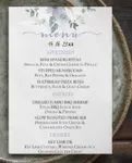 Wild Flowers Wedding Menu Cards
