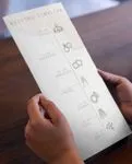 Classic Elegant Design Wedding Program Cards
