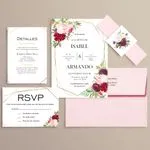 Floral and Geometric Spanish & English Elegant Flowers
