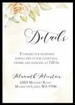 Watercolor Gold Wedding Invitations Elegant Flowers