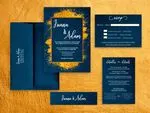 White on Blue Metallic and Orange S/E Elegant