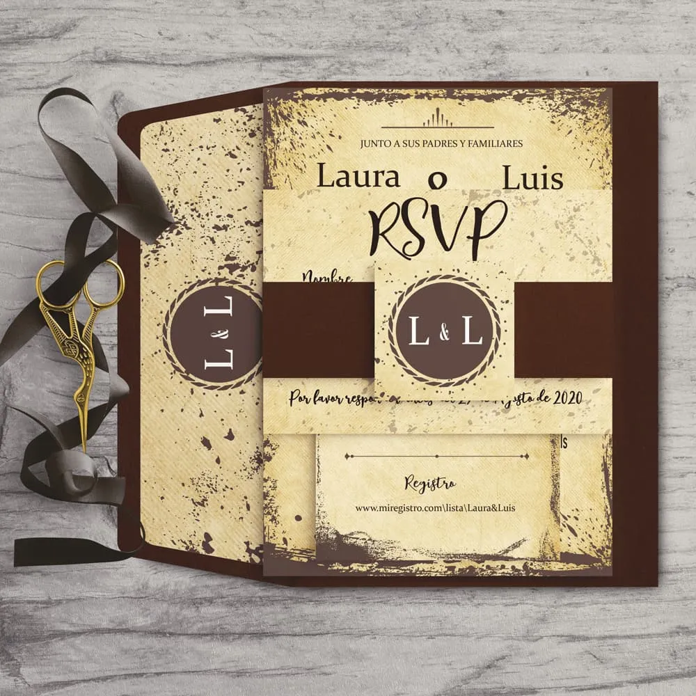 Rustic Chocolate Brown S/E Elegant
