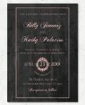 Elegant Pink Foil Wedding Invitation
