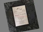 CL-SLIDER-58 M-M Red Peony Tall Slider Laser Cut Wedding Invitation