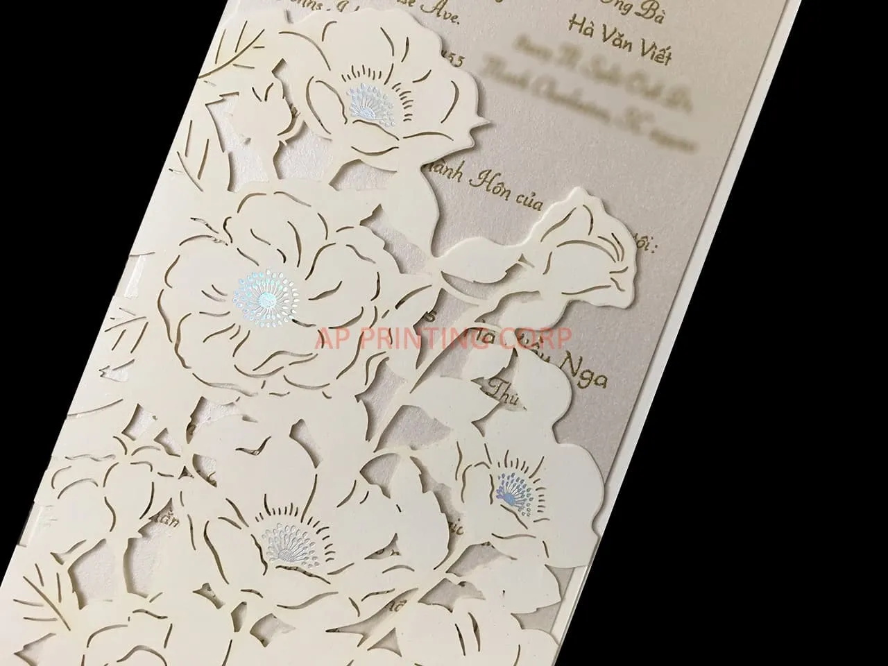 Gorgeous Lace Laser Cut Wedding Invitation