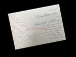 Beaded Flourish [CC-41] Fancy Luxury Wedding Invitation