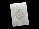 Embossed Beauty [CC-35] Fancy Luxury Wedding Invitation