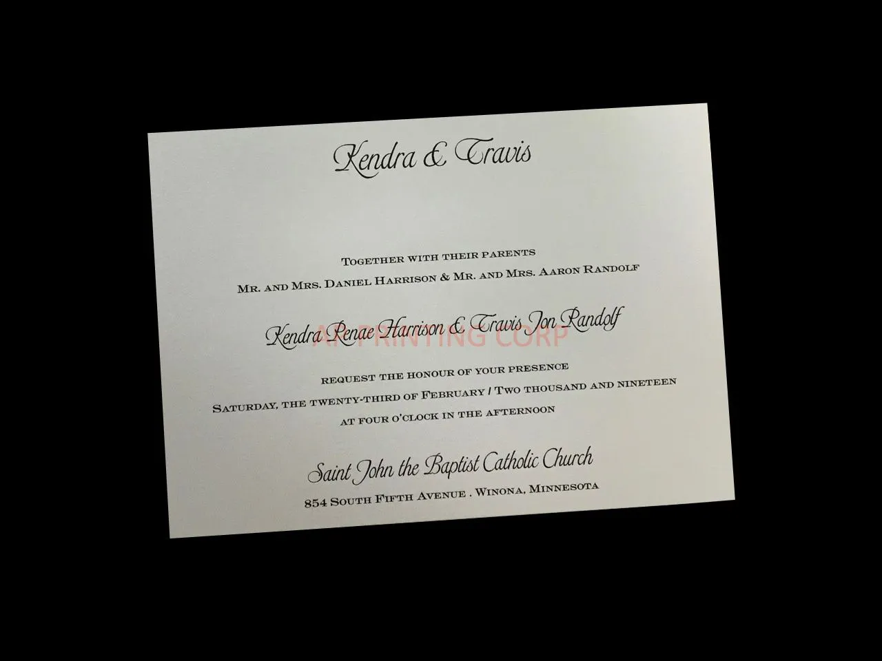 Wrapped in Love [CC-80] Fancy Luxury Wedding Invitation