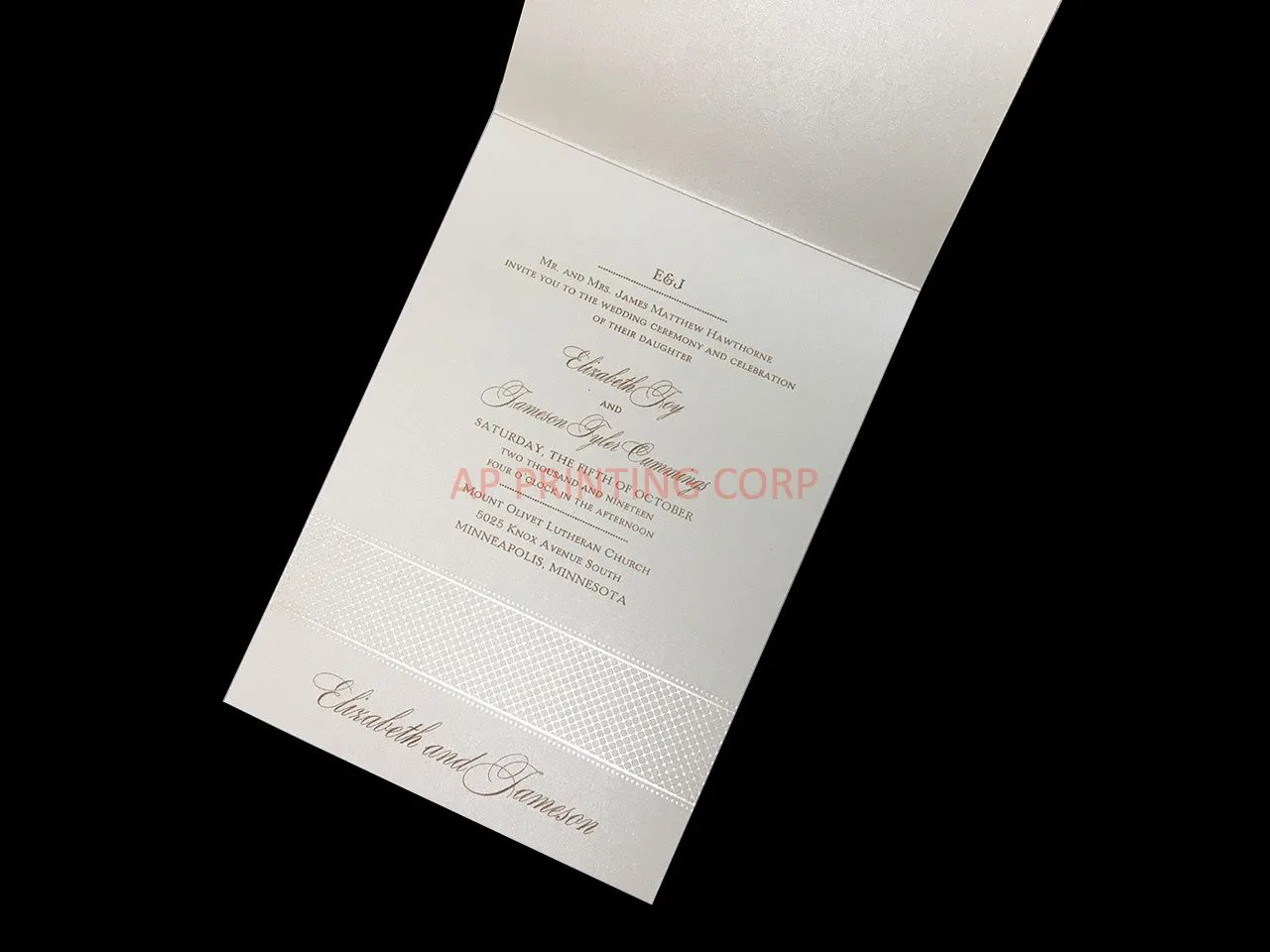 A Fine Flourish [CC-66] Fancy Luxury Wedding Invitation