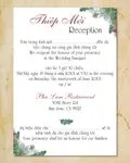 Christmas Pine Branches Simple Flat 5x7 Wedding Invitation
