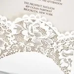 Chantilly Lace Fancy Luxury & Laser Cut Wedding Invitation