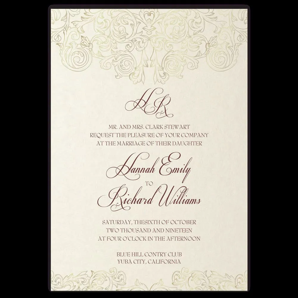 Corelli Fancy Luxury Suite & Laser Cut Wedding Invitation