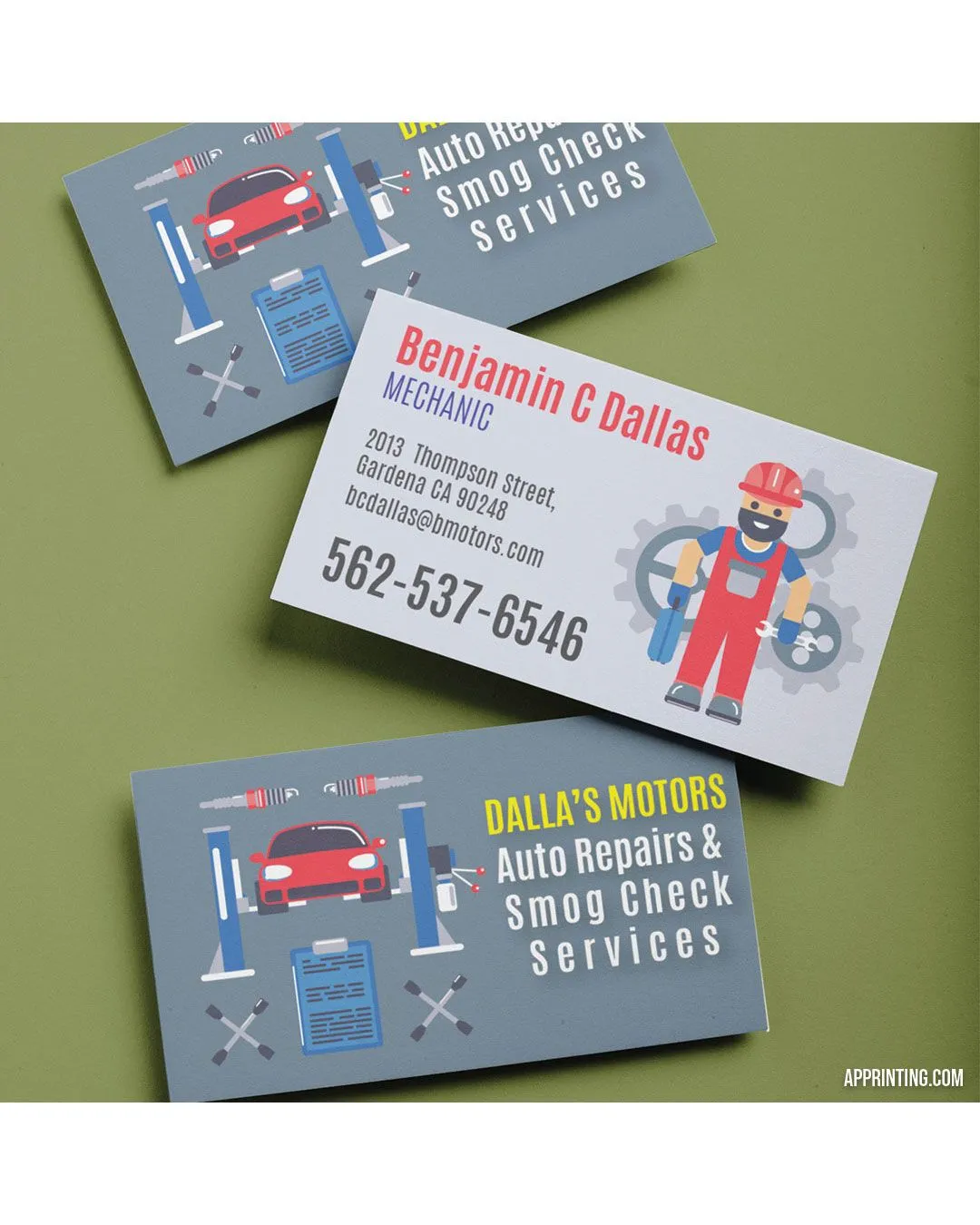 Gray Business Cards