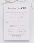 Elegant Simple Simple Flat 5x7 Wedding Invitation