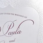 Delicate Sparkle Elegant Fancy Luxury Wedding Invitation