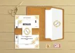 Classic Gold Spanish & English Elegant Wedding Invitation
