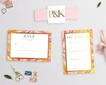 Indian Gold Marble Elegant Wedding Invitations