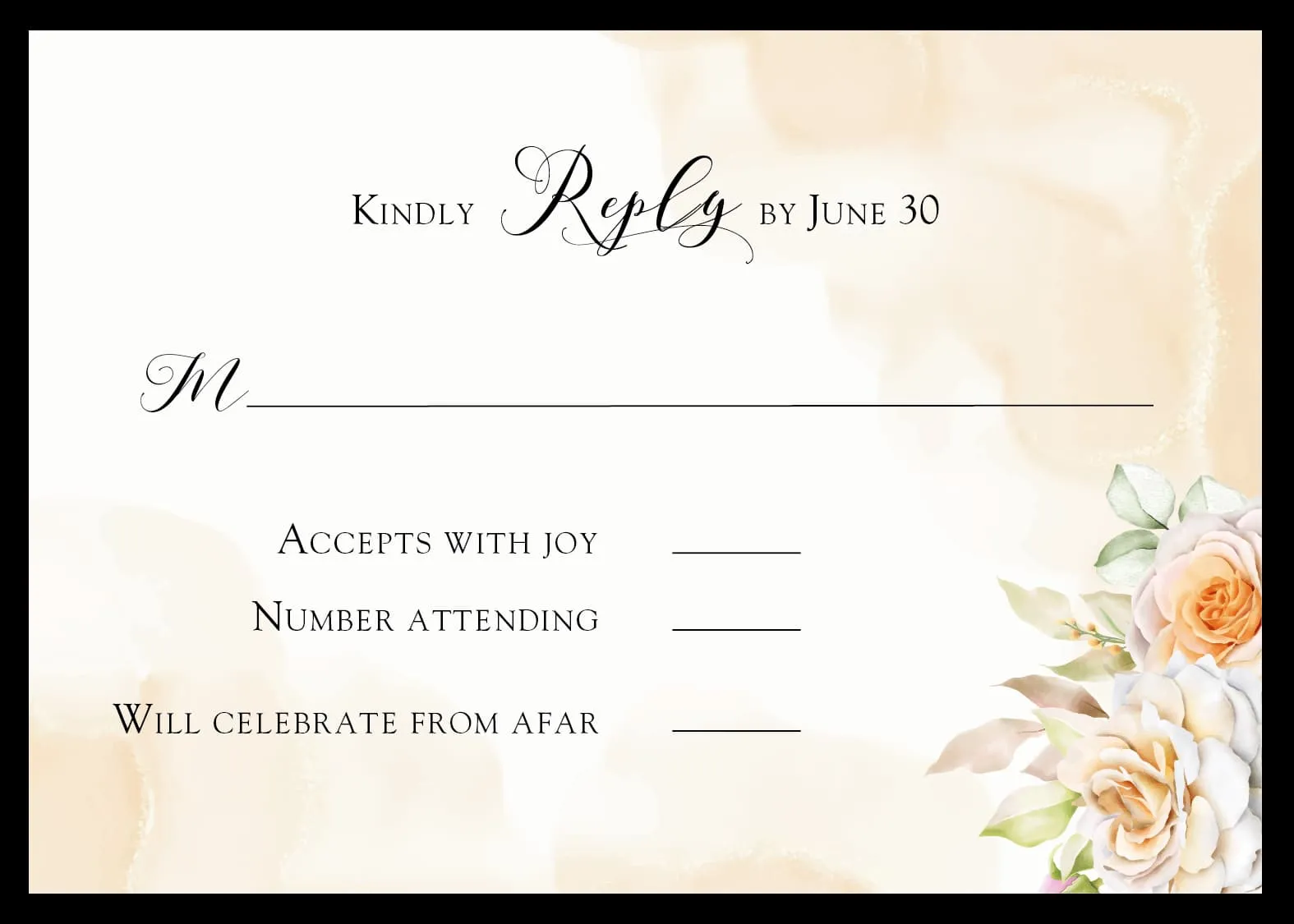 Watercolor Gold Wedding Invitations Elegant Flowers