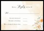 Watercolor Gold Wedding Invitations Elegant Flowers